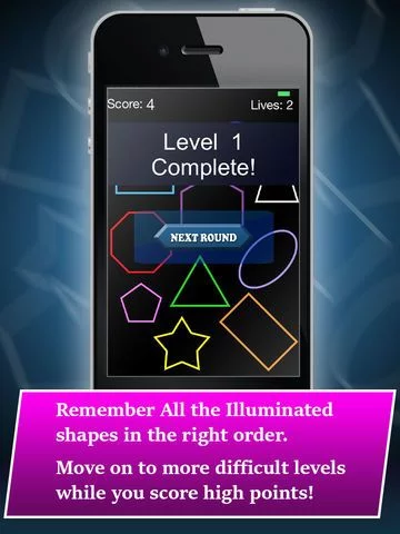 Изображение игры: Remember The Shapes PRO: A Cognitive Memory Function Brain Game