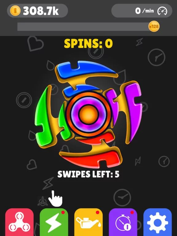 Изображение игры: Fidget Spinner App-New Tappy Finger hand Simulator
