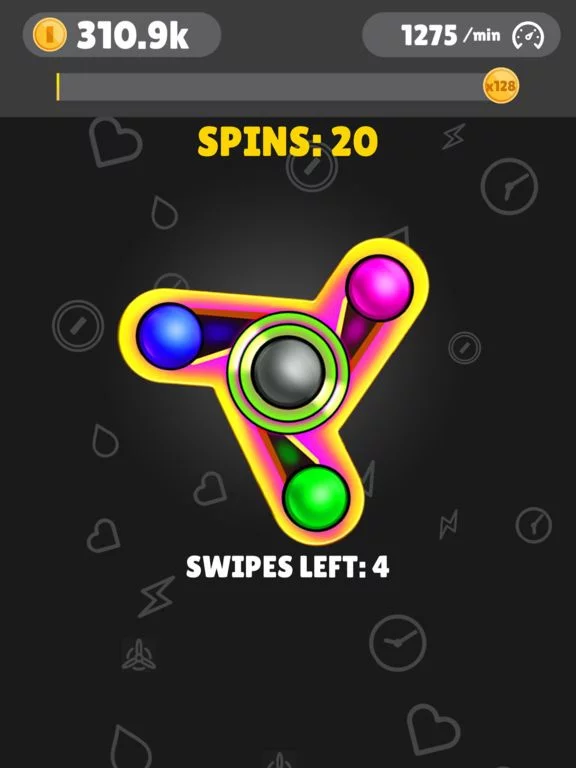 Изображение игры: Fidget Spinner App-New Tappy Finger hand Simulator