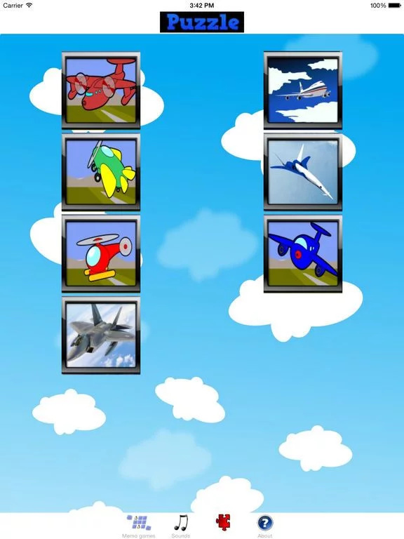 Изображение игры: Airplane Games For Toddlers! sounds & puzzles and matching game for little boys and girls