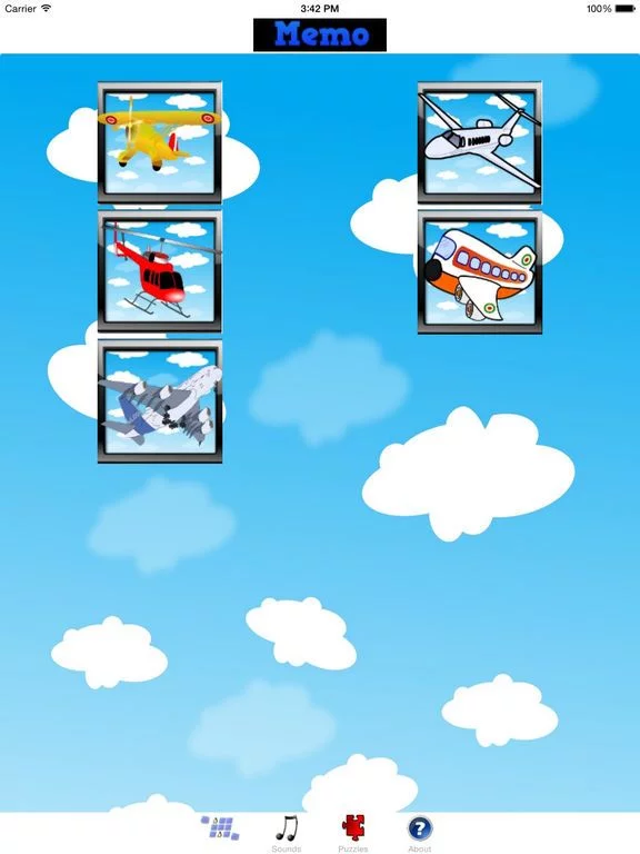 Изображение игры: Airplane Games For Toddlers! sounds & puzzles and matching game for little boys and girls