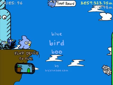 Изображение игры: blue bird boo
