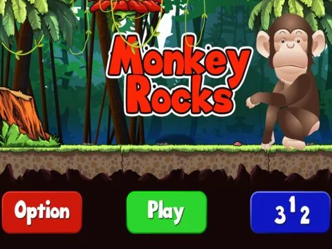 Изображение игры: Banana Monkey Jump HD- A Best Fun addictive dodge rocks jumping game experience