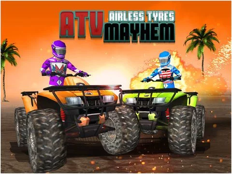 Изображение игры: ATV Airless Tyres Mayhem