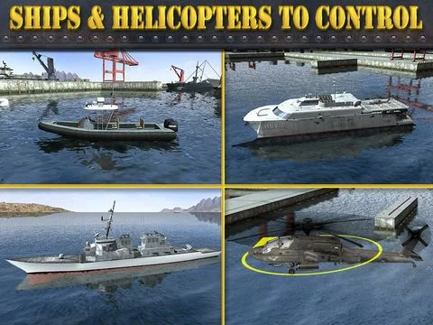 Изображение игры: Navy Boat Parking Simulator Game - Real Army Sailing Driving Test Run Park Sim Games