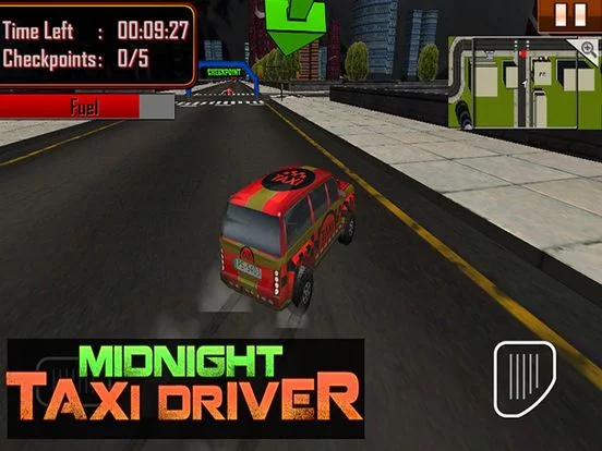 Изображение игры: Midnight Taxi Driver
