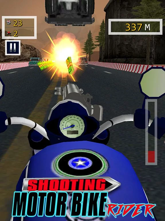 Изображение игры: Shooting Motor Bike Rider - Highway Traffic Race