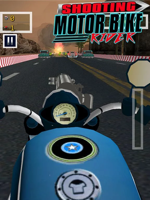 Изображение игры: Shooting Motor Bike Rider - Highway Traffic Race