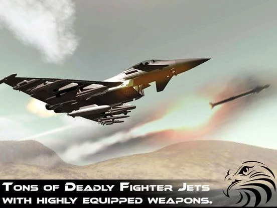 Изображение игры: Jet Fighter Dogfight Chase - Hybrid Flight Simulation and Action game 2016