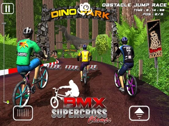 Изображение игры: BMX Supercross Champs - Free Bicycle Stunt Racing