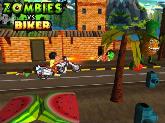 Изображение игры: Zombie Vs Biker - Free Dirt Bike 3D Shooting Game