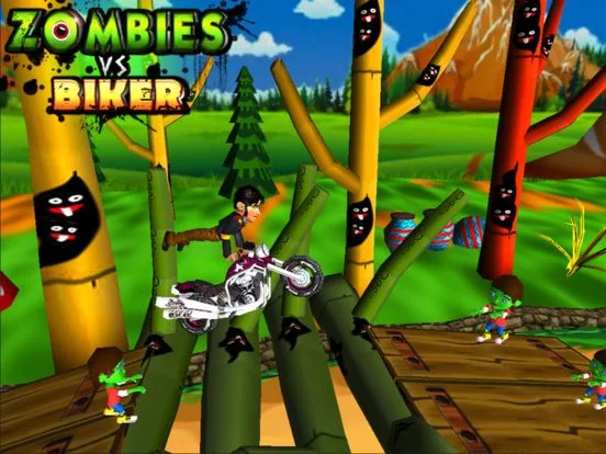 Изображение игры: Zombie Vs Biker - Free Dirt Bike 3D Shooting Game