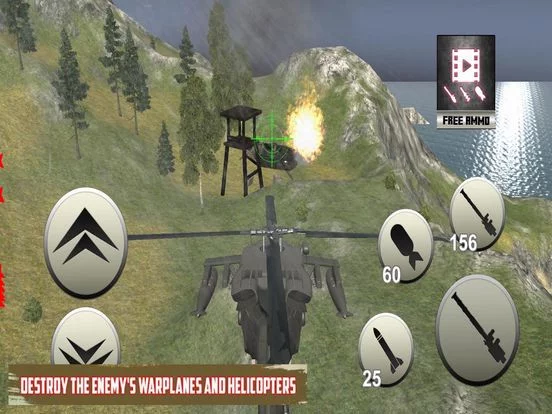 Изображение игры: Battle Helicopter Combat