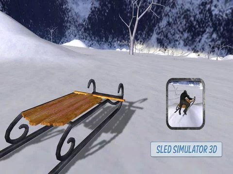 Изображение игры: Sled Simulator 3D