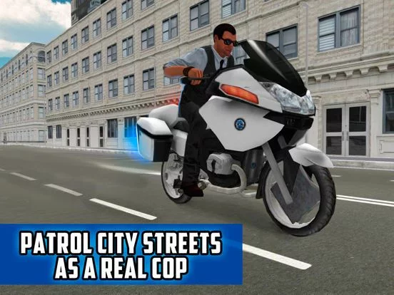Изображение игры: City Police Motorcycle Simulator 3D