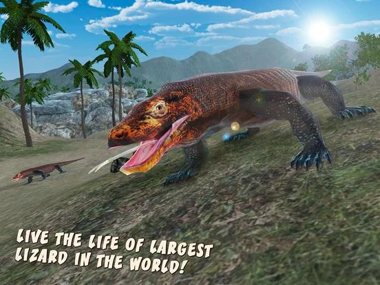 Изображение игры: Komodo Dragon: Giant Lizard Simulator