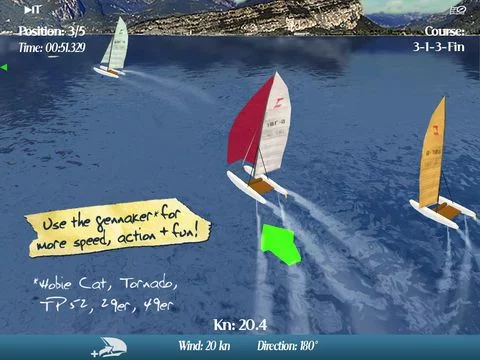 Изображение игры: CleverSailing HD Lite - Sailboat Racing Game for iPad