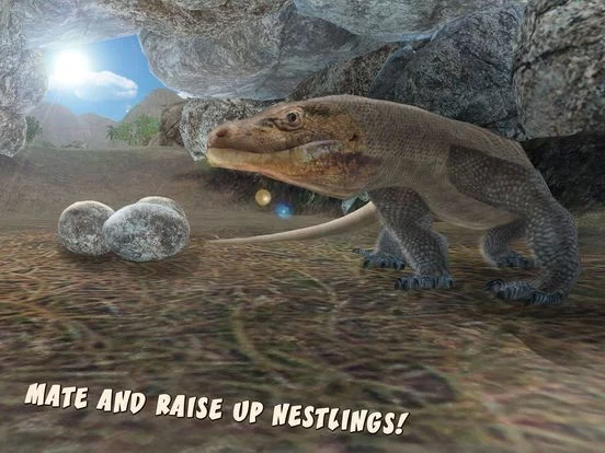 Изображение игры: Komodo Dragon: Giant Lizard Simulator