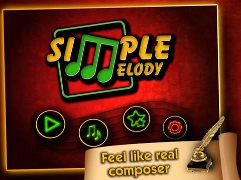 Изображение игры: Simple Melody, Feel like a real musician and composer