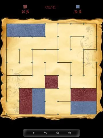 Изображение игры: Dots & Boxes.