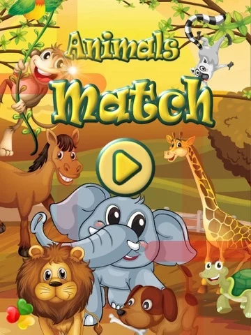 Изображение игры: Animals Match - Fun Animal Connect Dots Game For Kids