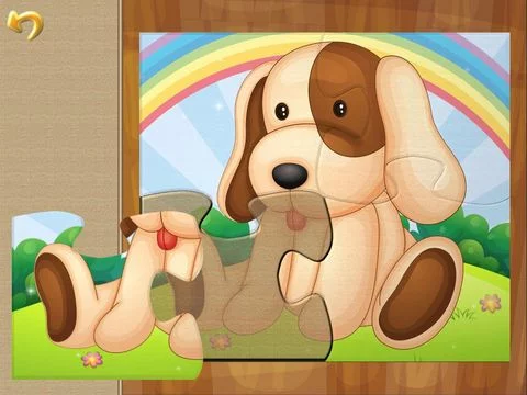 Изображение игры: Cute Dogs Jigsaw Puzzles for Kids and Toddlers Lite - Preschool Learning by Tiltan Games