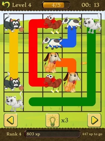 Изображение игры: Animals Match - Fun Animal Connect Dots Game For Kids