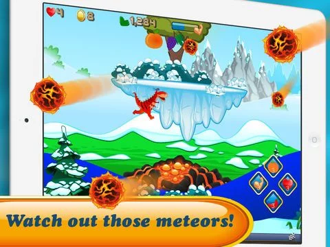 Изображение игры: Run Dino Run 2: Play funny baby TRex Dinosaur racing in a prehistoric jurassic world park - Newest HD free game for iPad by Tiltan Games