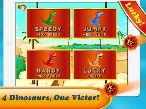 Изображение игры: Run Dino Run 2: Play funny baby TRex Dinosaur racing in a prehistoric jurassic world park - Newest HD free game for iPad by Tiltan Games