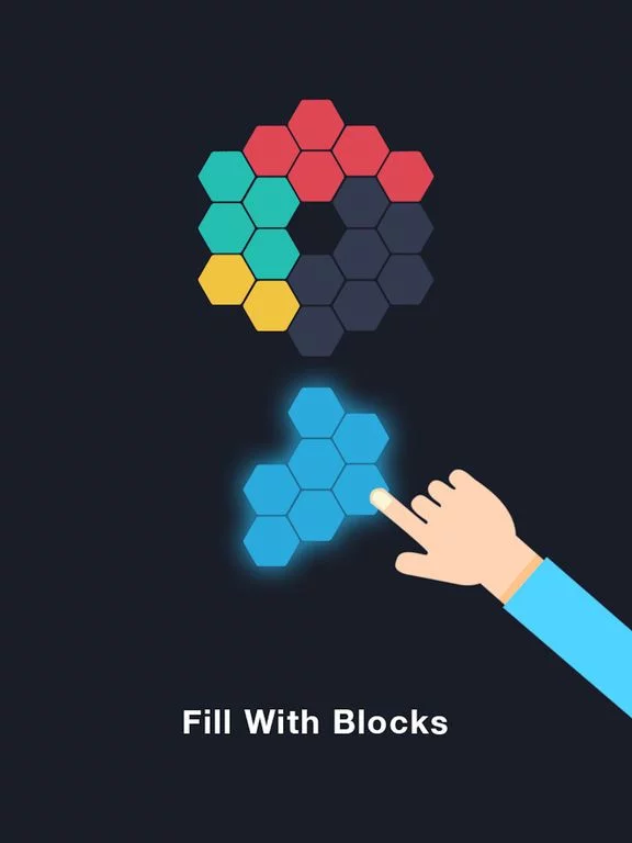 Изображение игры: Hexa Block Pop - Addictive Puzzle Game
