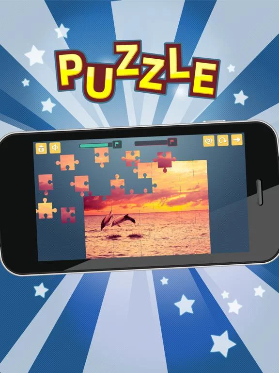 Изображение игры: Seascape and Dolphin Jigsaw Puzzles