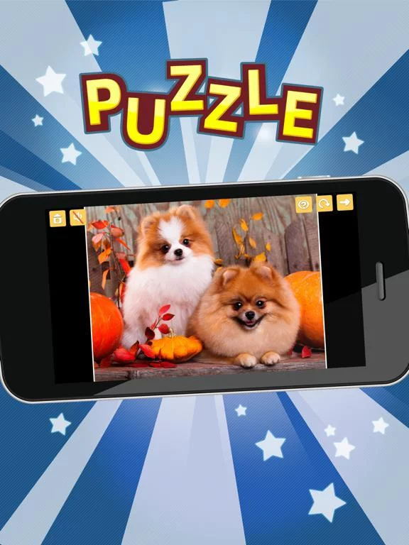 Изображение игры: Puppy Jigsaw Puzzles. Premium