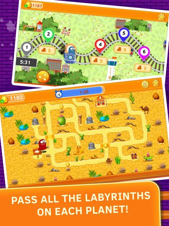 Изображение игры: Little ghost maze game