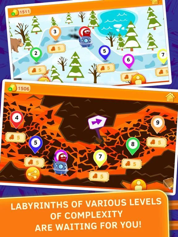Изображение игры: Little ghost maze game