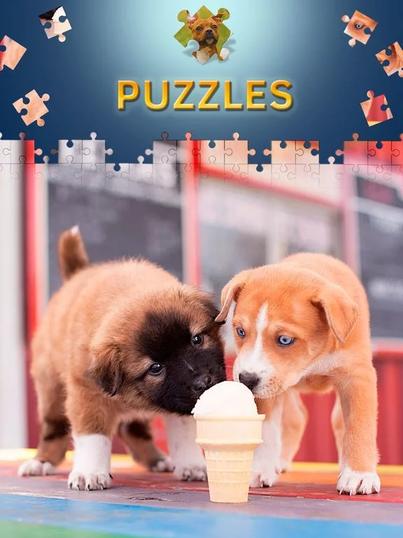 Изображение игры: Puppies Jigsaw Puzzles