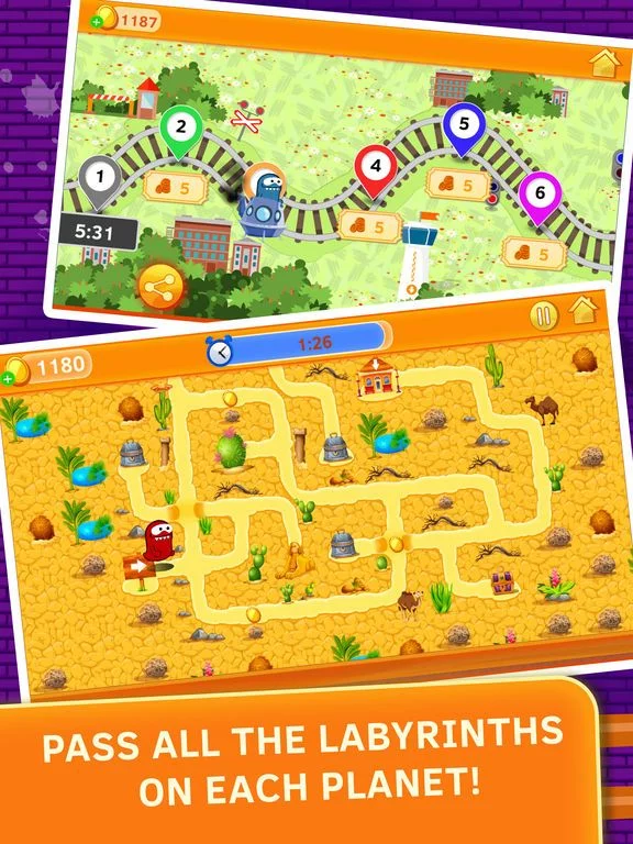 Изображение игры: Little ghost maze game