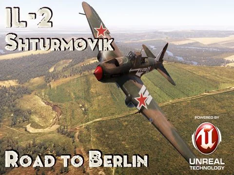 Изображение игры: Road to Berlin. IL-2 Shturmovik - Combat Flight Simulator of Infinite Sky Gunship and Tanks Hunter