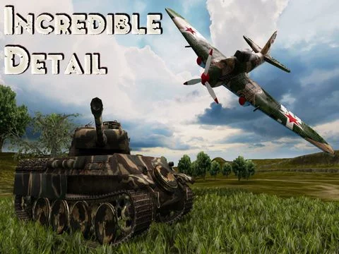 Изображение игры: Road to Berlin. IL-2 Shturmovik - Combat Flight Simulator of Infinite Sky Gunship and Tanks Hunter