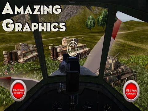 Изображение игры: Road to Berlin. IL-2 Shturmovik - Combat Flight Simulator of Infinite Sky Gunship and Tanks Hunter