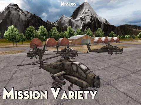 Изображение игры: Boeing AH-64 Apache Longbow - Combat Gunship Helicopter Simulator of Infinite Tanks Hunter