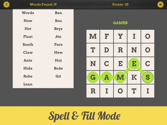 Изображение игры: Spell Grid: Swipe Letters, Spell Words