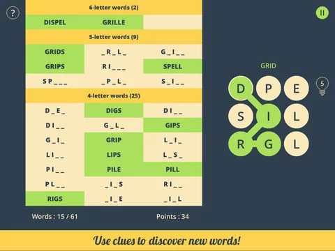 Изображение игры: Spell Grid 2: Word Spelling Game