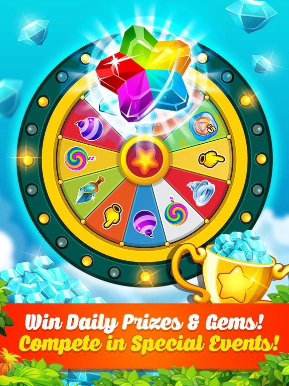 Изображение игры: Addictive Gem Match Mania Drop