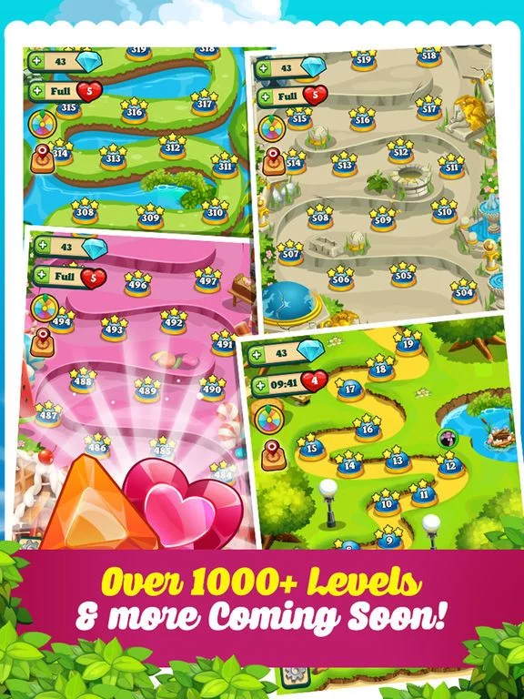 Изображение игры: Addictive Gem Match Mania Drop