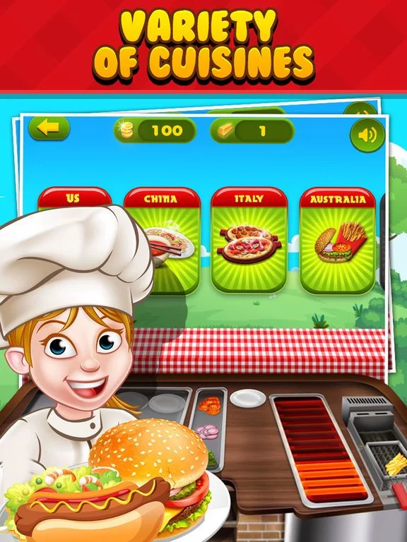 Изображение игры: Crazy Street Diner - Chef's Food Cooking Fever
