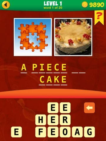 Изображение игры: 2 Pics 1 Phrase Word Game