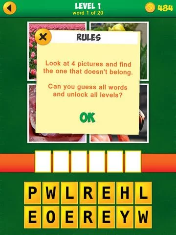 Изображение игры: 4 Pics: Find the odd one!