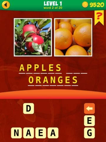 Изображение игры: 2 Pics 1 Phrase Word Game