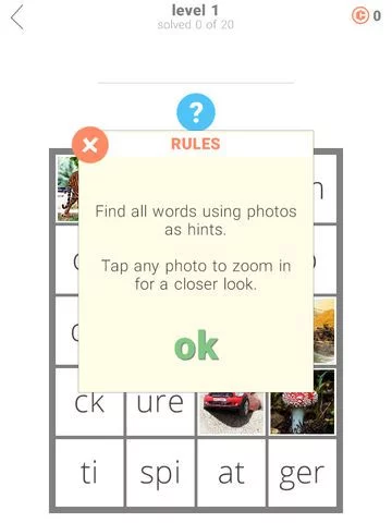 Изображение игры: 1 Pic 1 Clue: Word Search Game