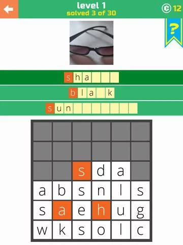 Изображение игры: 3 Little Words: Word Search Game